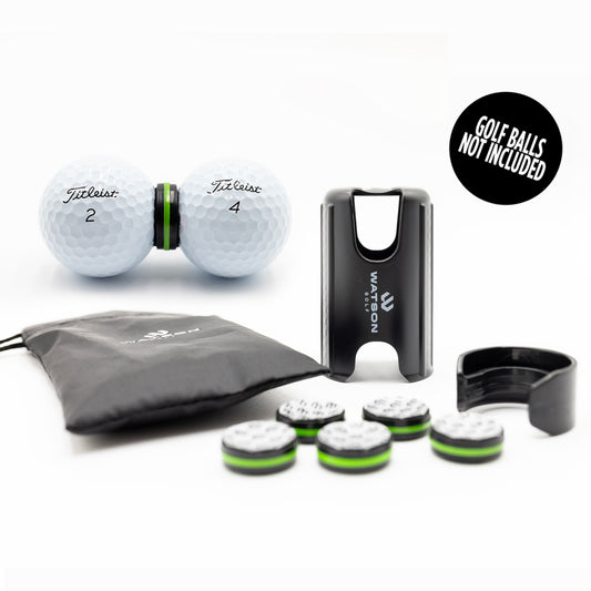 thePuttGPT putting trainer kit with device, alignment clip and carry pouch, balls not included